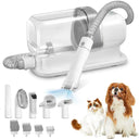 Pet hair grooming vacuum cleaner with 2.3L dust cup and multi-functional attachments.