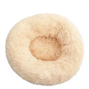 Pet Round Plush Sofa Bed - Calming Comfort for Dogs & Cats