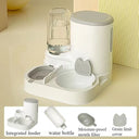 Pet Integrated Bowl Feeder & Water Dispenser Solution for -cat and dog