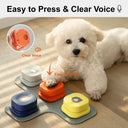 Dog Training Speaking Buttons Dog Clicker with Mat & 4 Pack Rubber Mat