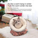 Warming Cat Bed - Soft Plush Winter Sleeping Bag for Cats for comfort