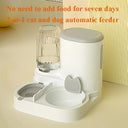 Pet Integrated Bowl Feeder & Water Dispenser Solution for -cat and dog