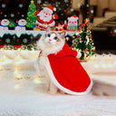 Small Pets Christmas Santa Cosplay Costume for Comfort & Fun