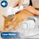 Pet hair grooming vacuum cleaner with 2.3L dust cup and quiet operation for efficient pet hair removal and grooming.