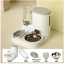 Pet Integrated Bowl Feeder & Water Dispenser Solution for -cat and dog