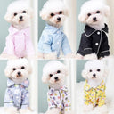 Pet Dog Pajamas Winter Dog Jumpsuit Clothes for Small Dogs like yorkie