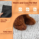 Warming Cat Bed Waterproof Self-Warming Pet Mat Reflects Pet Body Heat