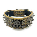 Spiked Studded Leather Dog Collar, Cool Rivet for cat and pet Training