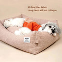 Medium-sized Dog Teddy Pet Cat Bed Detachable and end Cotton Dog Bed