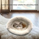 Warming Cat Bed - Soft Plush Winter Sleeping Bag for Cats for comfort